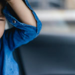 Tantrum and Aggressive little girl punch on camera.Mad kid got upset and sad and she has a negative attitude.Depressed little girl complaining.Attention deficit hyperactivity disorder (ADHD) Concept